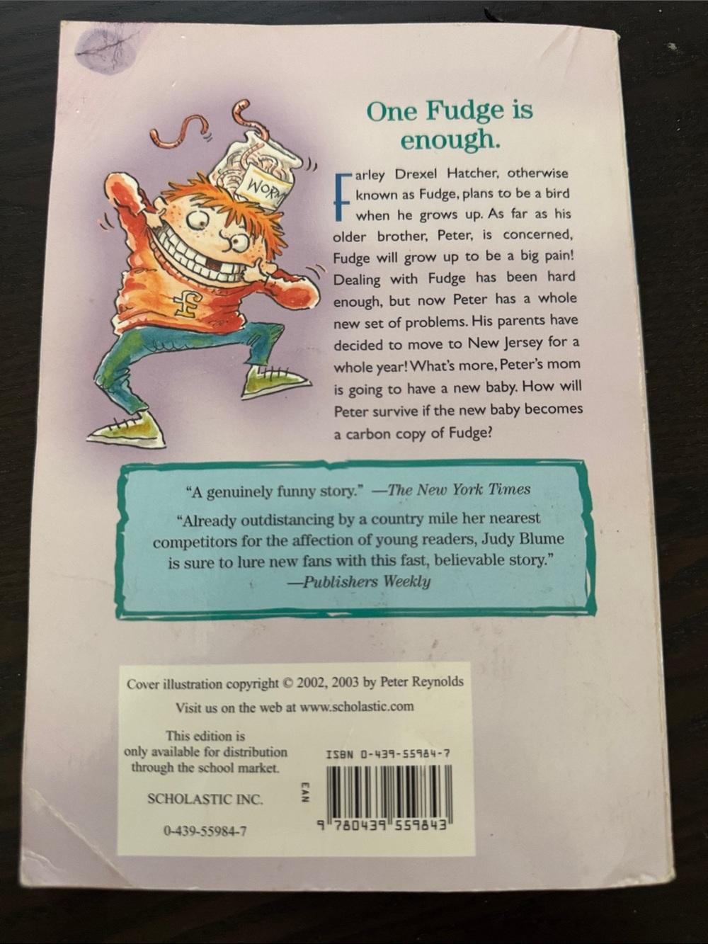 Judy Blume Superfudge - Picture 3 of 5